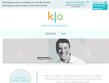 Tablet Screenshot of kravitzorthodontics.com